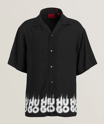 Smoke Logo Camp Shirt