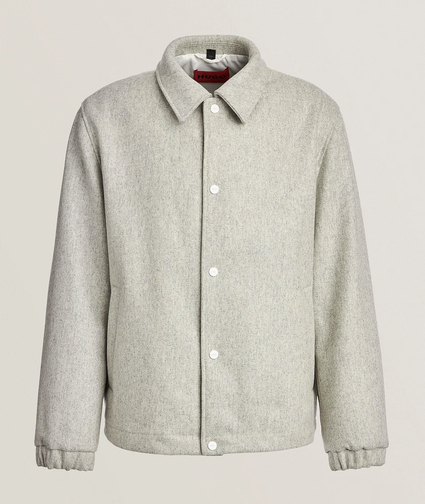 Wool-Blend Bomber Jacket