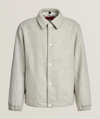 Wool-Blend Bomber Jacket