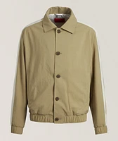 Contrast Stripe Bomber Jacket