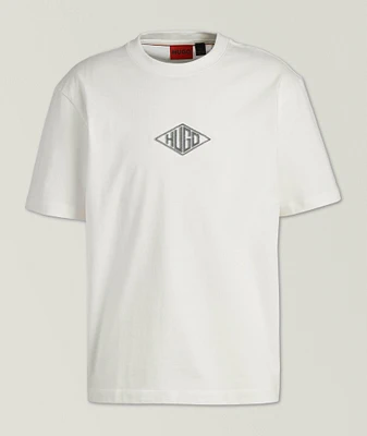 Textured Logo Cotton T-Shirt