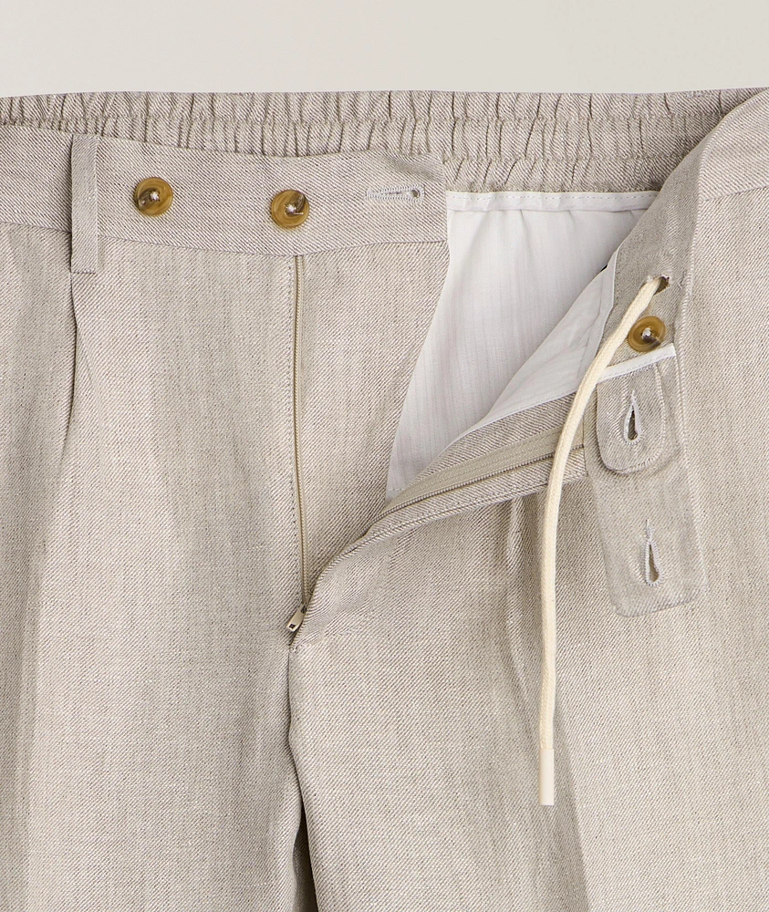 Linen Drawstring Pants