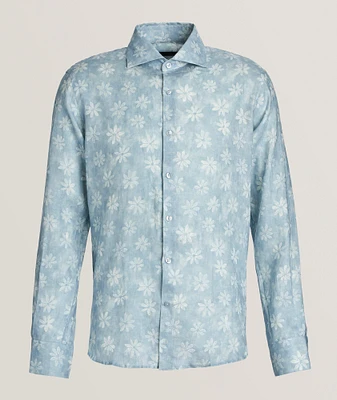 Floral Print Linen Shirt