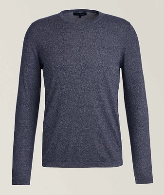 Lightweight Mélange Cotton-Blend Sweater