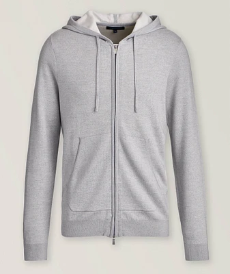 Double Face Full-Zip Hooded Sweater