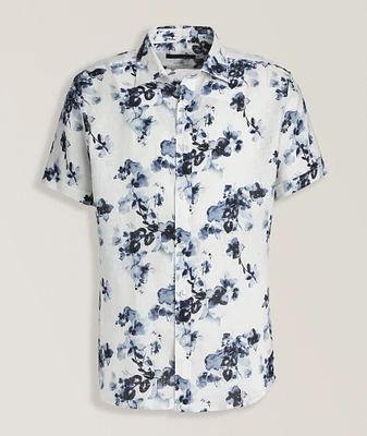 Floral Print Linen Shirt