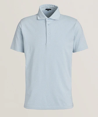 Stretch-Pima Cotton Geo Neat Polo