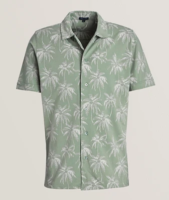 Palm Print Camp Shirt