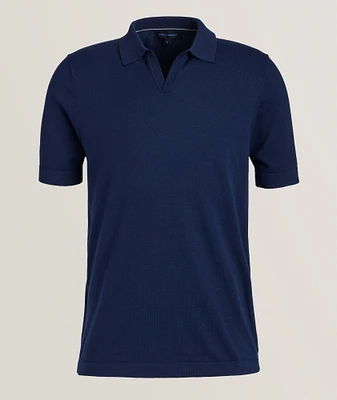Cotton-Blend Cuban Collar Polo