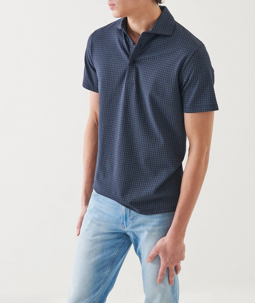 Stretch-Pima Cotton Neat Polo