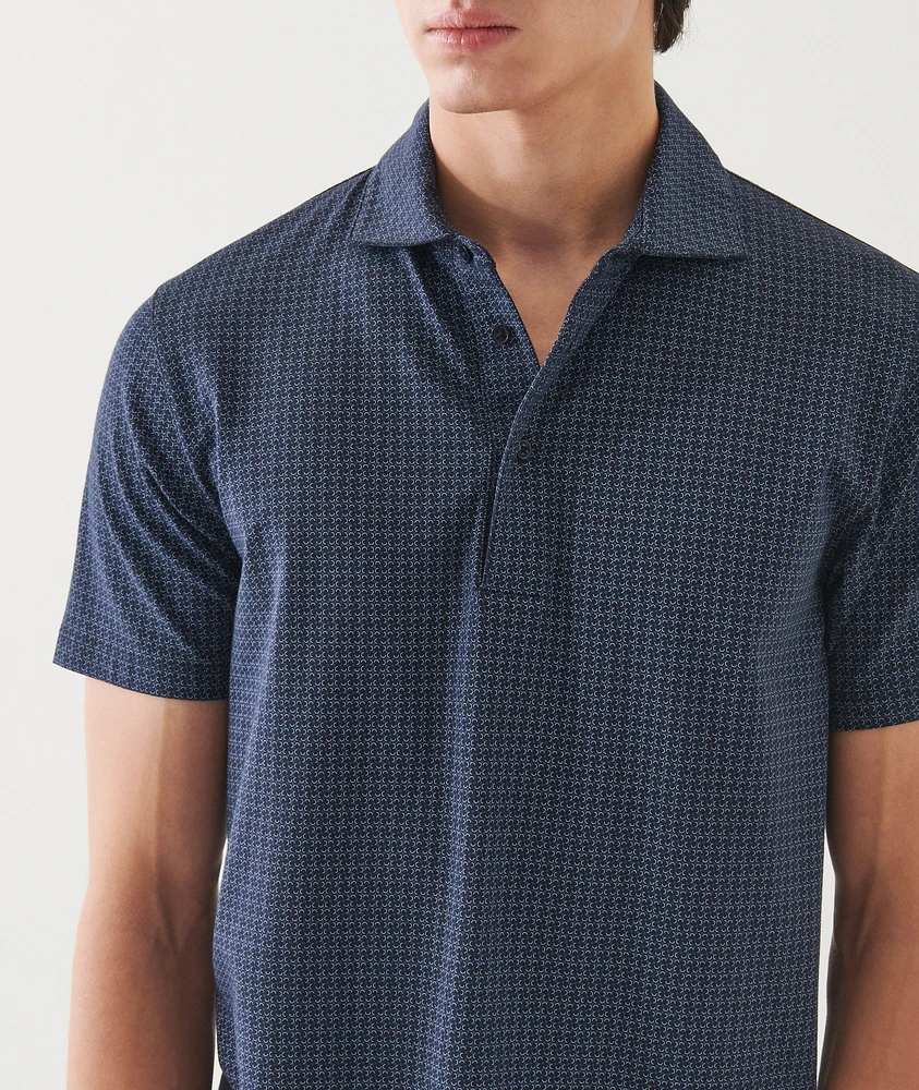 Stretch-Pima Cotton Neat Polo