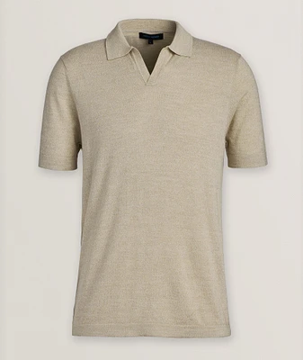 Cotton-Blend Cuban Collar Polo