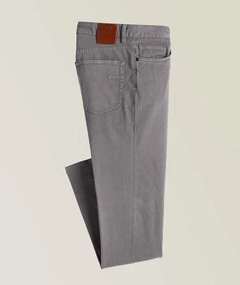 City Stretch-Cotton Gabardine Jeans