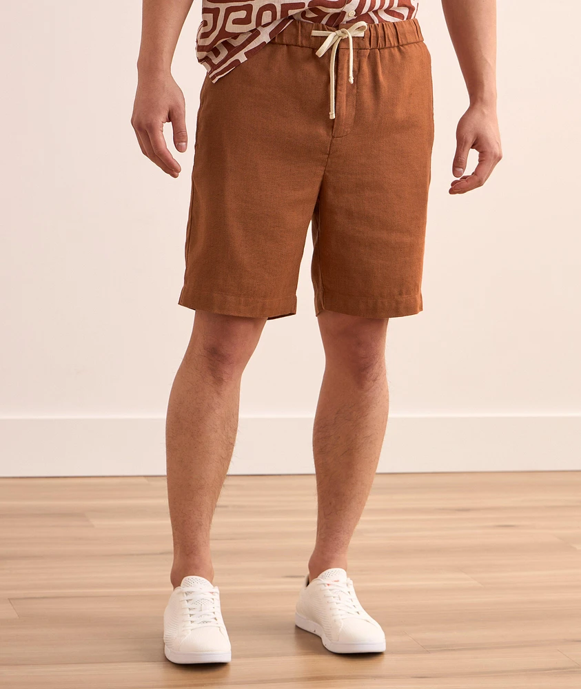 Felipe Twill Linen-Cotton Shorts