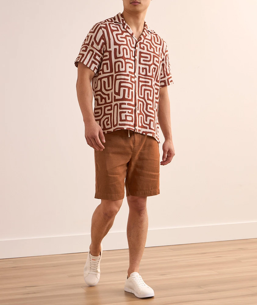Felipe Twill Linen-Cotton Shorts