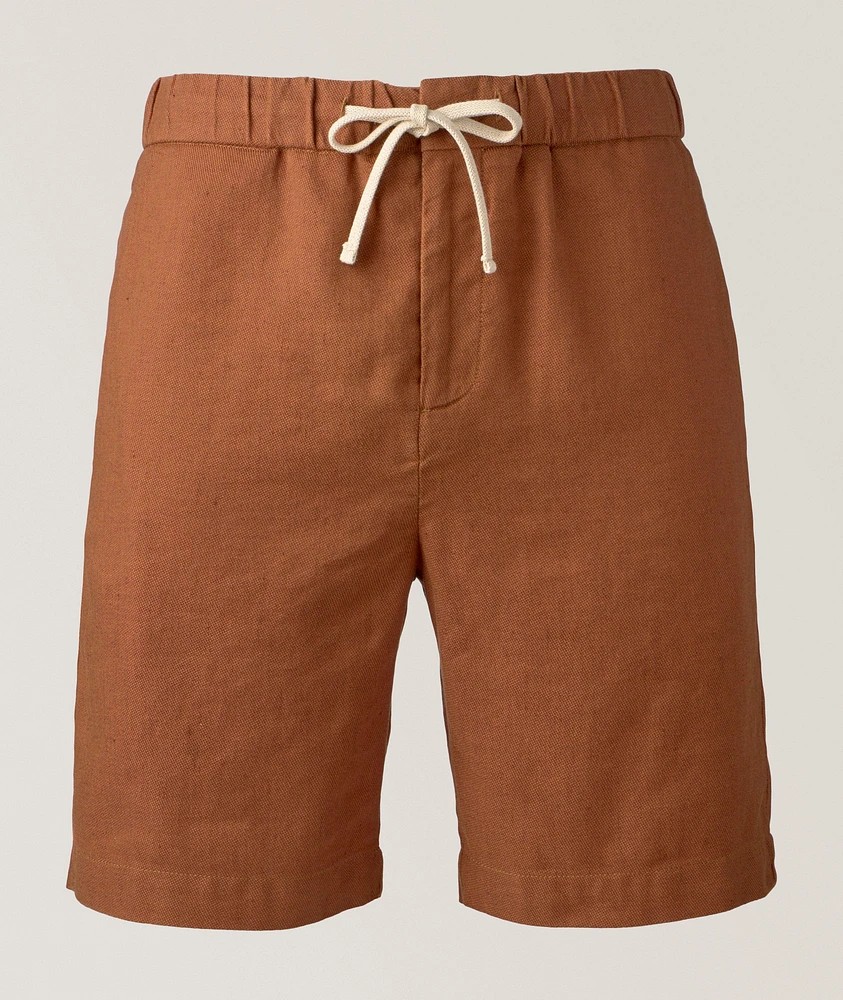 Felipe Twill Linen-Cotton Shorts