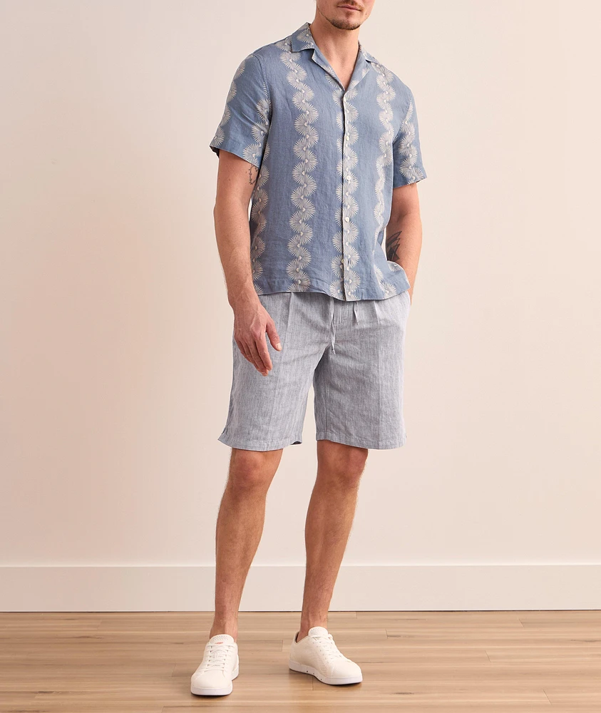 Rui Herringbone Cotton-Linen Blend Shorts
