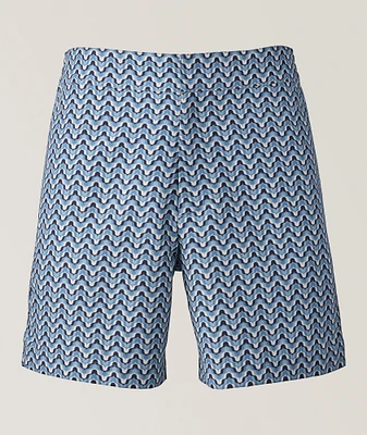 Porto Micro Deserto Print Swim Shorts