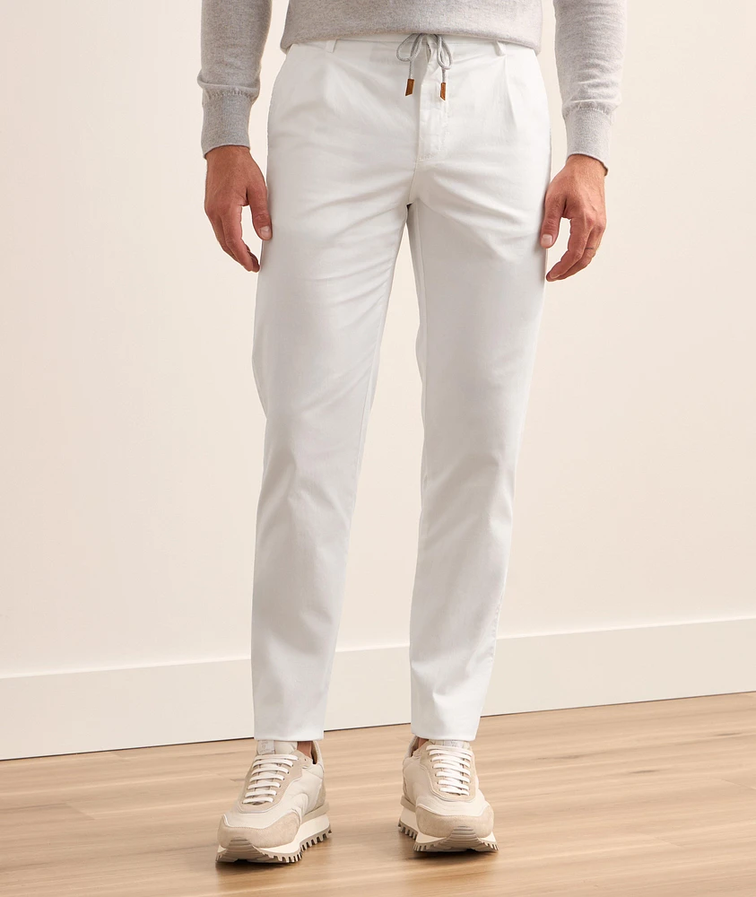 Nos Drawstring Stretch-Cotton Joggers