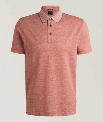 Cotton-Linen Knit Polo