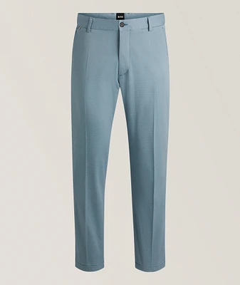 Tapered Stretch-Cotton Pants