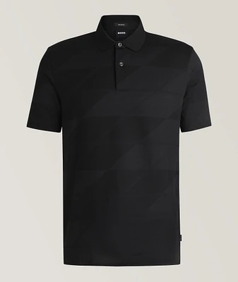 Jacquard Mercerized Cotton Polo