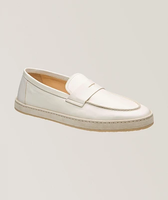 Leather & Suede Welt Penny Loafers