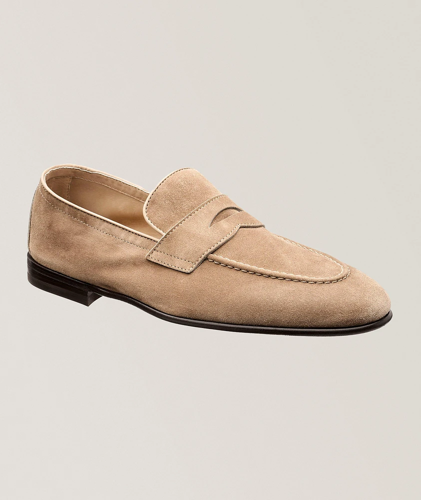 Suede Penny Loafers