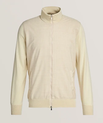 Hybrid Wool Zip-Up Cardigan