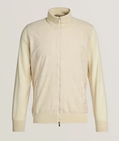 Hybrid Wool Zip-Up Cardigan