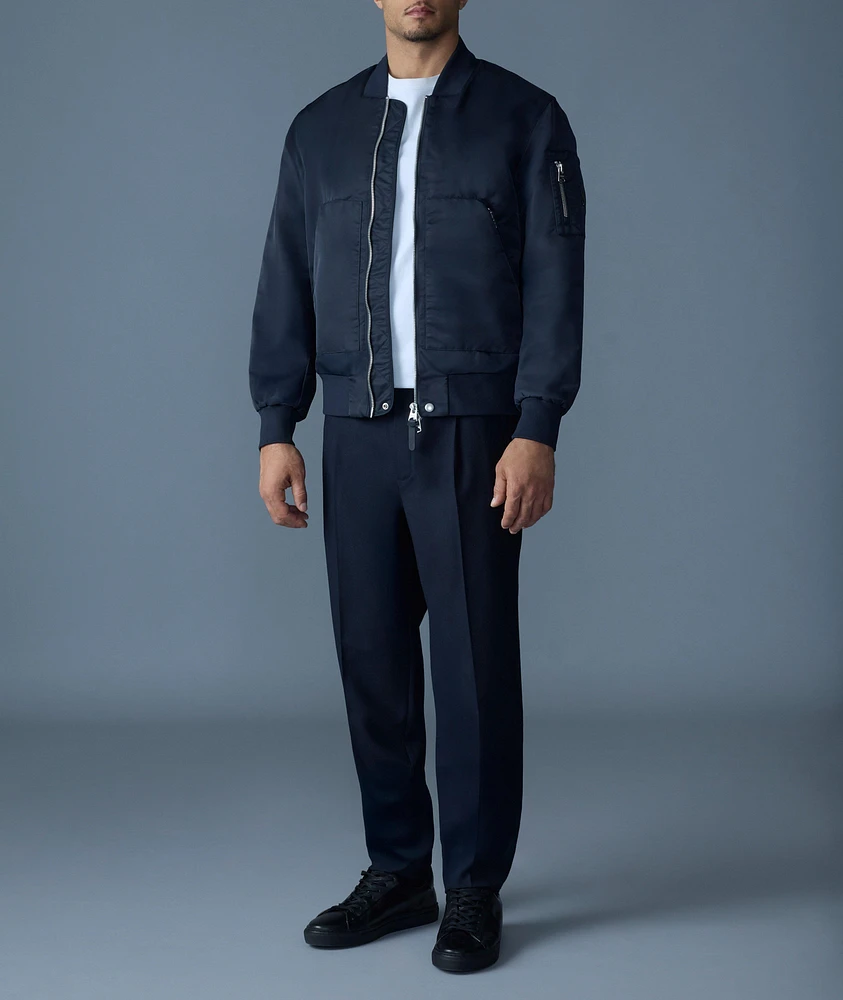 Emilio Satin Bomber Jacket