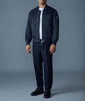 Emilio Satin Bomber Jacket
