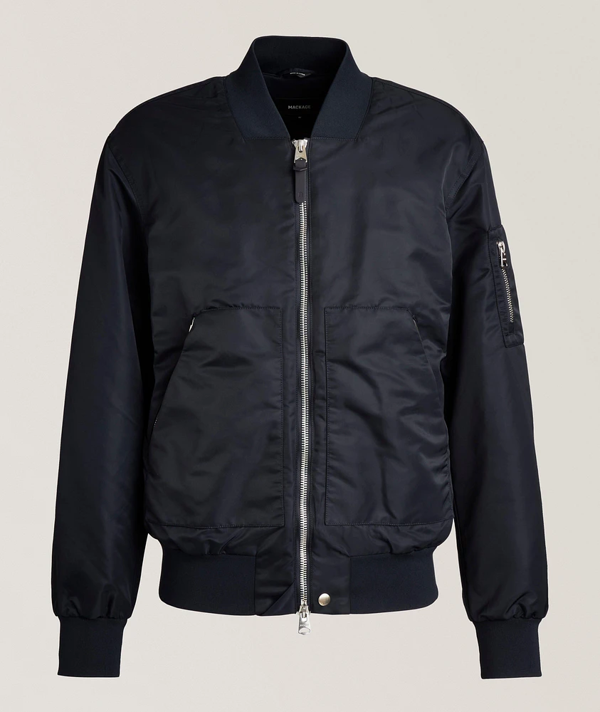Emilio Satin Bomber Jacket
