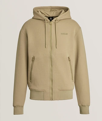 Krystos Double Face Zip-Up Hooded Sweater
