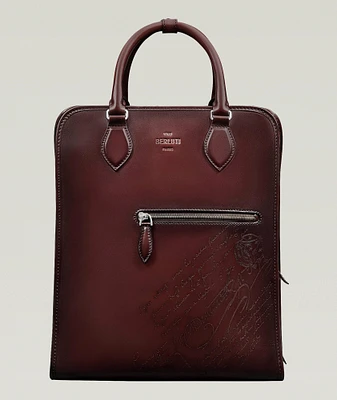 Premier Jour Scritto Leather Backpack