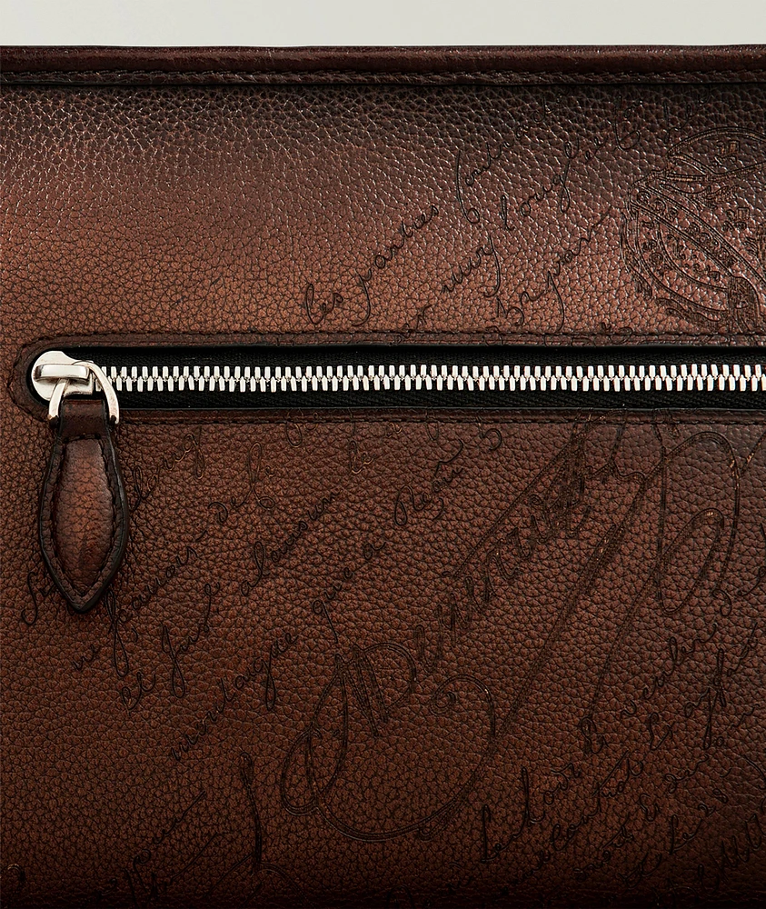 Morning Scritto Leather Toiletry Bag