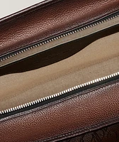Morning Scritto Leather Toiletry Bag