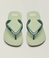 Branded Strap Flip Flop Sandals