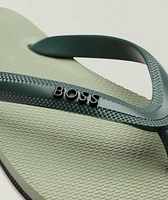 Branded Strap Flip Flop Sandals