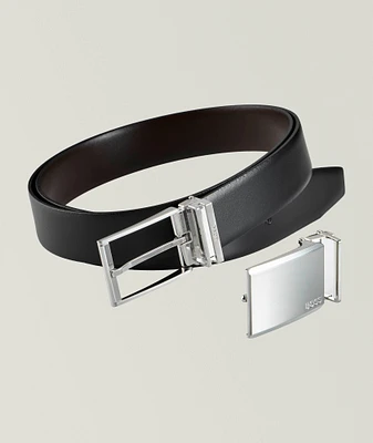 Three-Piece Gesi Leather Belt Gift Set