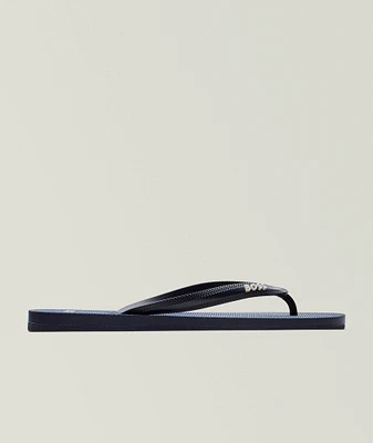 Logo Branded Flip Flop Sandals