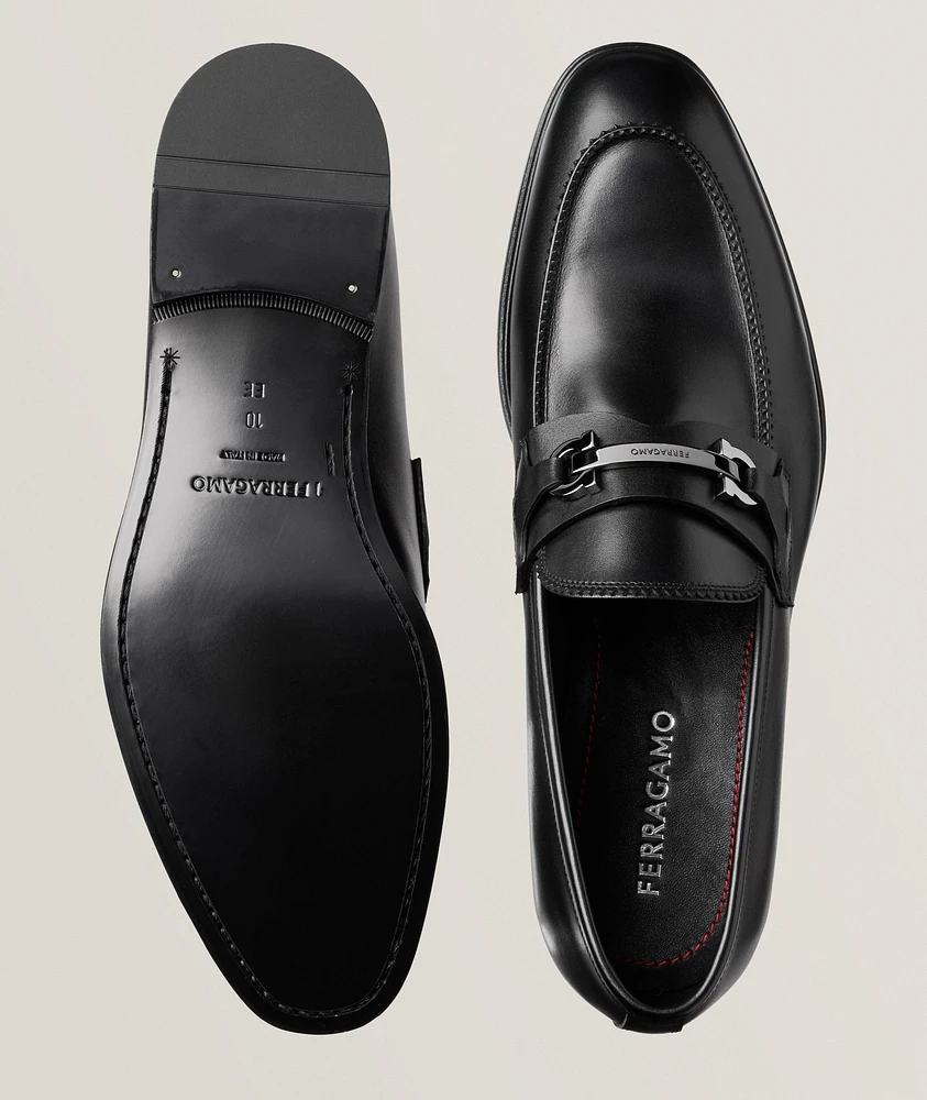Bentley Double Gancio Leather Loafers