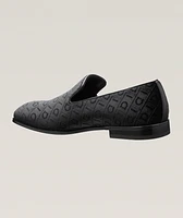 Velvet Gancio Monogram Loafers