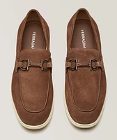 Cosimo Suede Double Gancio Loafers