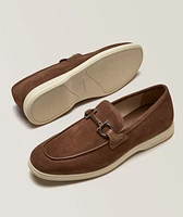 Cosimo Suede Double Gancio Loafers