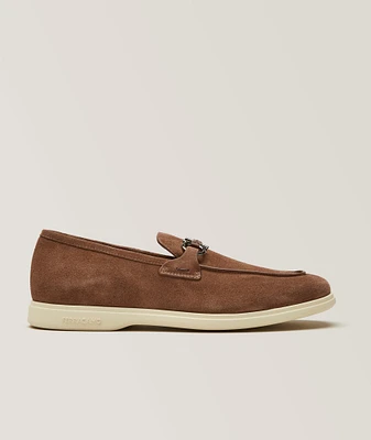 Cosimo Suede Double Gancio Loafers