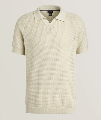 Magno Cotton Textured Knit Polo