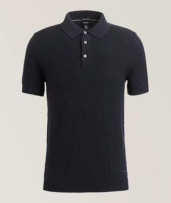 Mauron Cotton Textured Knit Polo