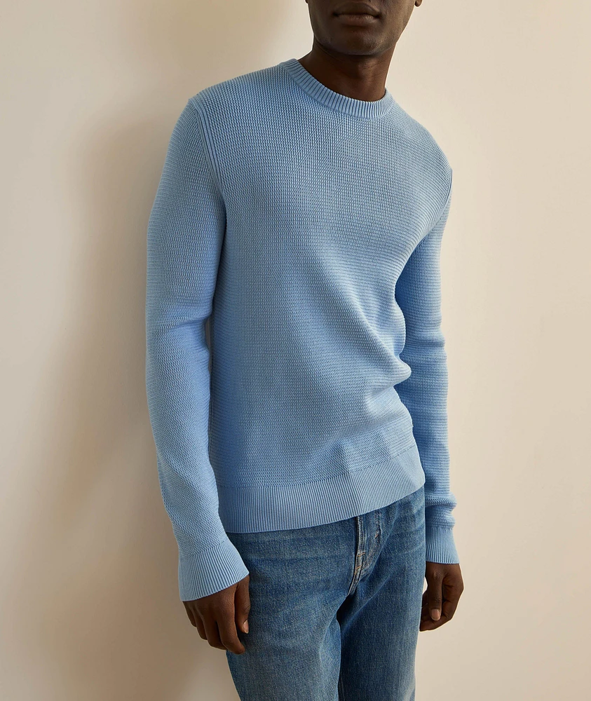 Cotton Textured Knit Sweater