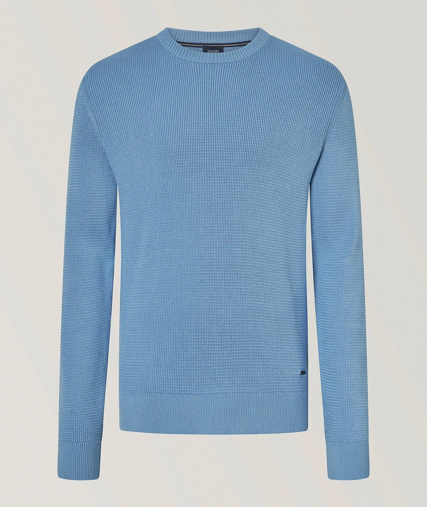Cotton Textured Knit Sweater